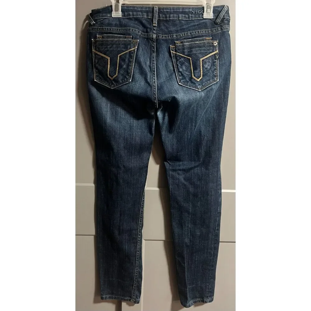 Vigoss Studio Women Straight Leg Denim Medium Wash Jeans P6194A 30 Cotton - Picture 4 of 8